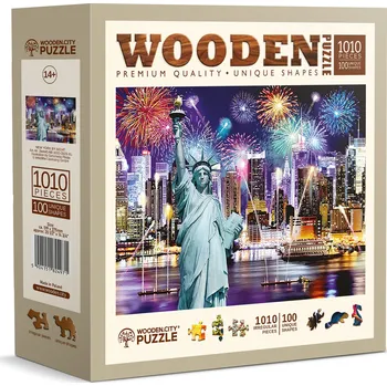 Dětské zboží WOODEN CITY Dřevěné puzzle Noční New York 1010 dílků