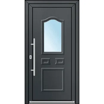 Vchodové dveře OknaDvereNaMiru.cz Vchodové plastové dveře 3D Doris 1 – standardní termín výroby 90 x 195 cm