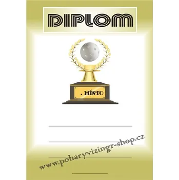 VIZINGR Florbal diplom A4 č.2