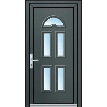 Vchodové dveře OknaDvereNaMiru.cz Vchodové plastové dveře 3D Rebeca 2 – standardní termín výroby 90 x 195 cm