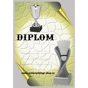 Badminton diplom A4 č.15