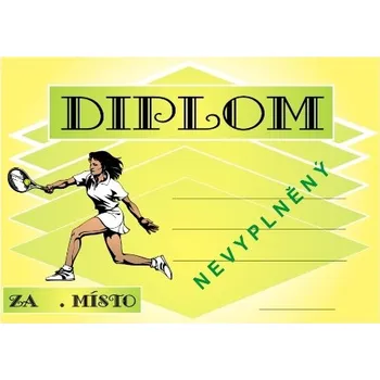 Tenis diplom A4 č.66