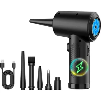 Čistící sada Elektrický vzduchový foukač 4000mAh Dobíjecí stlačený vzduch pro čištění klávesnice počítače fotoaparátu auta domácnost Bez spreje