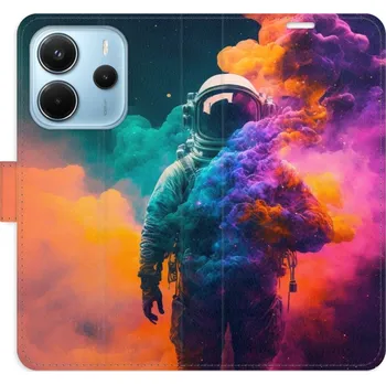 Pouzdro na mobilní telefon Flipové pouzdro iSaprio - Astronaut in Colours 02 - Xiaomi Redmi Note 14