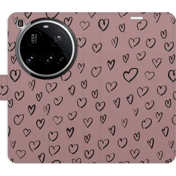 Pouzdro na mobilní telefon Flipové pouzdro iSaprio - Heart Dark 02 - Xiaomi 15 Ultra