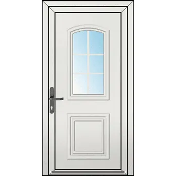 Vchodové dveře OknaDvereNaMiru.cz Vchodové plastové dveře 3D Vera 3 – standardní termín výroby 90 x 195 cm