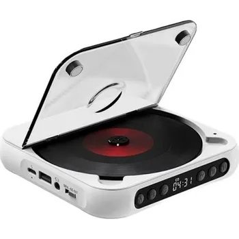 Herní konzole Přenosný CD přehrávač KC-918 s Bluetooth 6 režimů Opakování AB Prachotěsný kryt Hudební přehrávač 135x135x24 mm