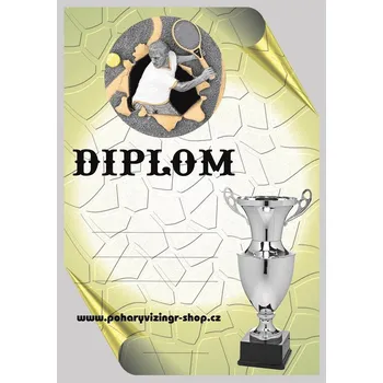 Tenis muž diplom A4 č.35