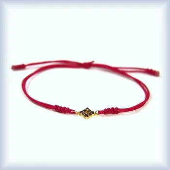 Náramek žluté zlato tyrkysově modrá