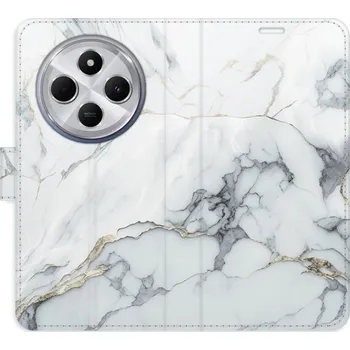 Pouzdro na mobilní telefon Flipové pouzdro iSaprio - SilverMarble 15 - Xiaomi Redmi 14C / Poco C75