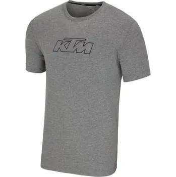 KTM ESSENTIAL TEE GREY MELANGE Šedá S
