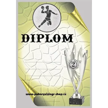 Házená muž diplom A4 č.13