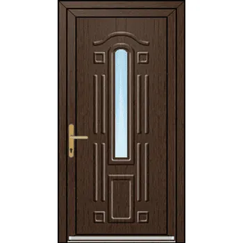 Vchodové dveře OknaDvereNaMiru.cz Vchodové plastové dveře 3D Dea 1 – standardní termín výroby 85 x 195 cm