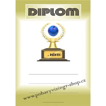 Bowling diplom A4 č.12