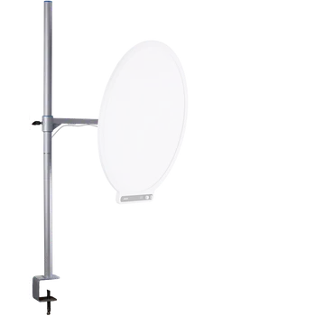 Stojan Amaran Verge na stůl s upínacím mechanismem Stříbrná