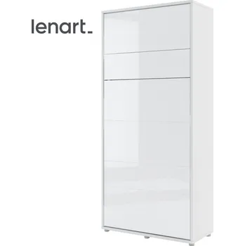 Postel Casarredo Výklopná vysoká postel 90 REBECCA bílá lesk/bílá mat