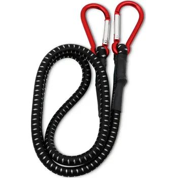 Upínací popruh Upínací guma s karabinkami 80cm | Černá / Bílá / Červená