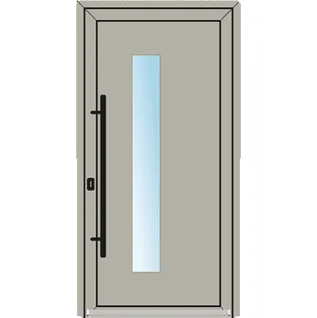 Vchodové dveře OknaDvereNaMiru.cz Vchodové plastové dveře STYL 108 – standardní termín výroby 70 x 170 cm