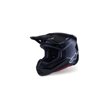 Helma na motorku Mx Helma Alpinestars S-M7 Solid Helmet ECE06 Black Glossy 26, Velikost L (59-60cm)