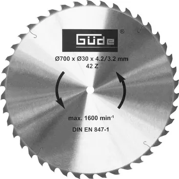Pilový kotouč Güde Pilový kotouč HM 700/30/42Z/N | Güde