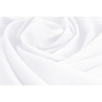 Dekorační jednobarevná látka Rongo RG-031 Studená bílá - šířka 150 cm