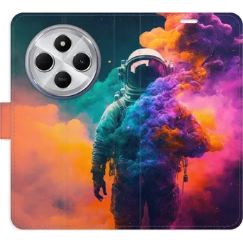 Pouzdro na mobilní telefon Flipové pouzdro iSaprio - Astronaut in Colours 02 - Xiaomi Redmi 14C / Poco C75