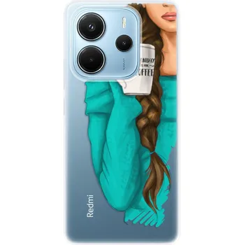 Odolné silikonové pouzdro iSaprio - My Coffe and Brunette Girl - Xiaomi Redmi Note 14