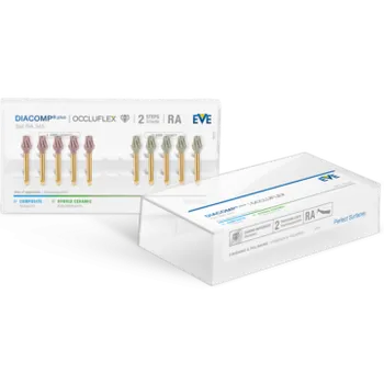 Kosmetická sada EVE DIACOMP Plus OCCLUFLEX Set RA 345 (5+5 leštící kužely)