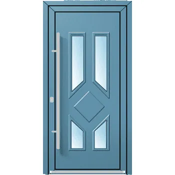 Vchodové dveře OknaDvereNaMiru.cz Vchodové plastové dveře 3D Meda 1 – standardní termín výroby 95 x 185 cm