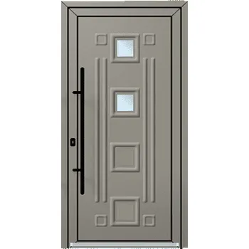 Vchodové dveře OknaDvereNaMiru.cz Vchodové plastové dveře 3D Ema 2 – standardní termín výroby 90 x 195 cm