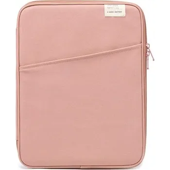 Pouzdro na tablet 13–14 palců Ochranný obal na iPad Air Neutrální barvy Měkké vnitřní polstrování Zip Lehký přenosný design růžová