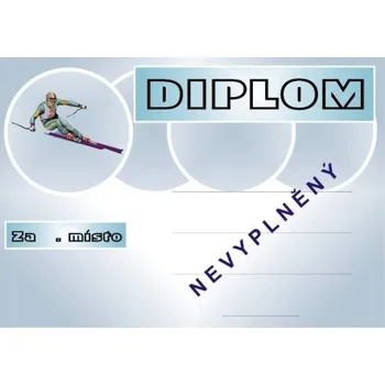 Lyžování diplom A4 č.4