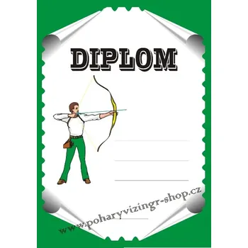 Lukostřelba diplom A4 č.3