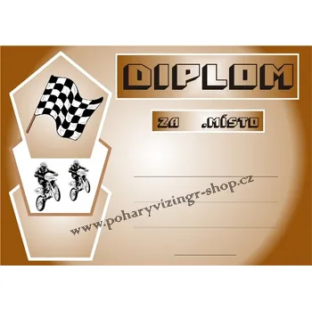 Motokros diplom A4 č.66