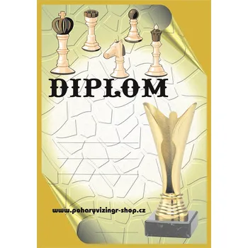 VIZINGR Šachy diplom A4 č.23