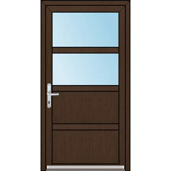 Vchodové dveře OknaDvereNaMiru.cz Vchodové plastové dveře SLOUPKOVÉ Zora 3 – standardní termín výroby 60 x 150 cm