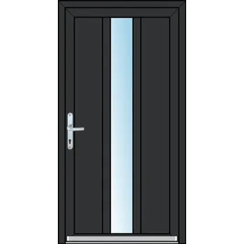Vchodové dveře OknaDvereNaMiru.cz Vchodové plastové dveře SLOUPKOVÉ Achiles – standardní termín výroby 60 x 150 cm