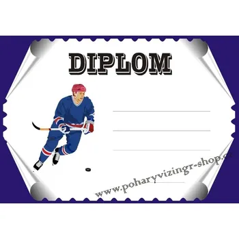 VIZINGR Hokej diplom A4 č.37