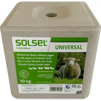 Krmivo pro hospodářské zvíře Solsel liz Universal – minerální krmný liz bez mědi pro ovce a zvěř Množství: 10 Kg - osobní odběr