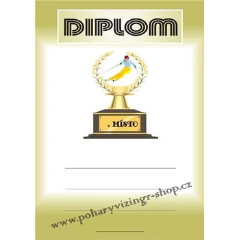 VIZINGR Lyžování diplom A4 č.18