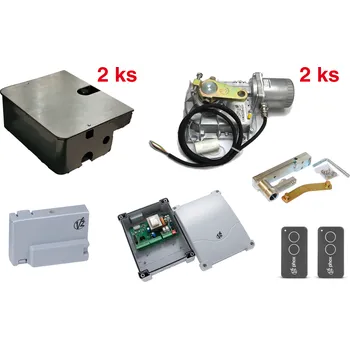 Pohon brány V2 S.p.A. Sada podzemních pohonů pro dvoukřídlé brány max 7 m