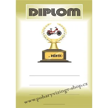 Motorky diplom A4 č.74
