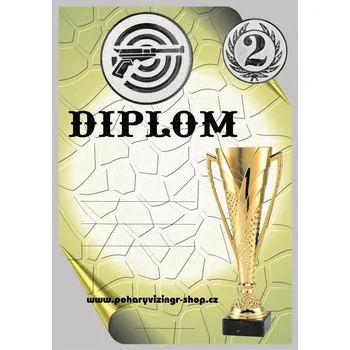 Pistole diplom A4 č.44