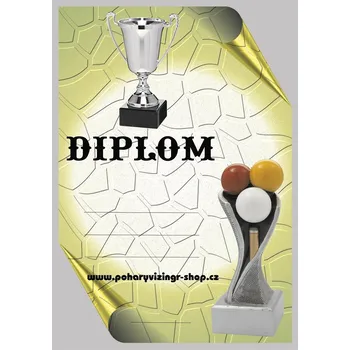 Kulečník diplom A4 č.22