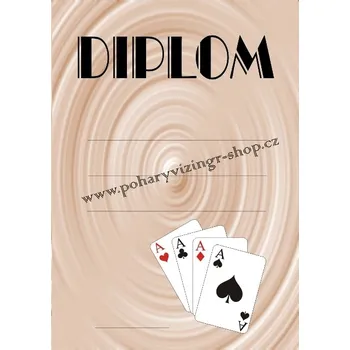 Karty diplom A4 č.8