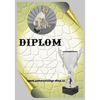 Pétanque muž diplom A4 č.12