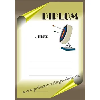 Lukostřelba diplom A4 č.2
