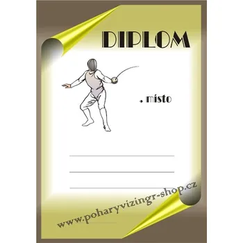 Šerm diplom A4 č.2