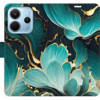 Pouzdro na mobilní telefon Flipové pouzdro iSaprio - Blue Flowers 02 - Xiaomi Redmi Note 14