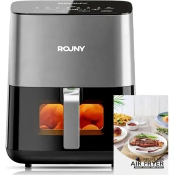 Kuchyňský nůž Horkovzdušná fritéza ROUNY 5 l 1450 W Digitální ovládání Bezolejové smažení Příručka receptů Rychlé vaření Fritéza 32x26x30,6 cm